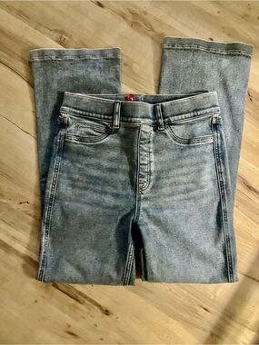 SPANX Womens Light Blue Boot Cut Jeans-M
